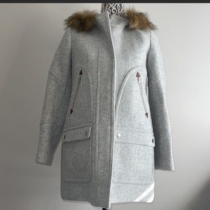 J Crew Stadium Cloth Nello Gori parka coat